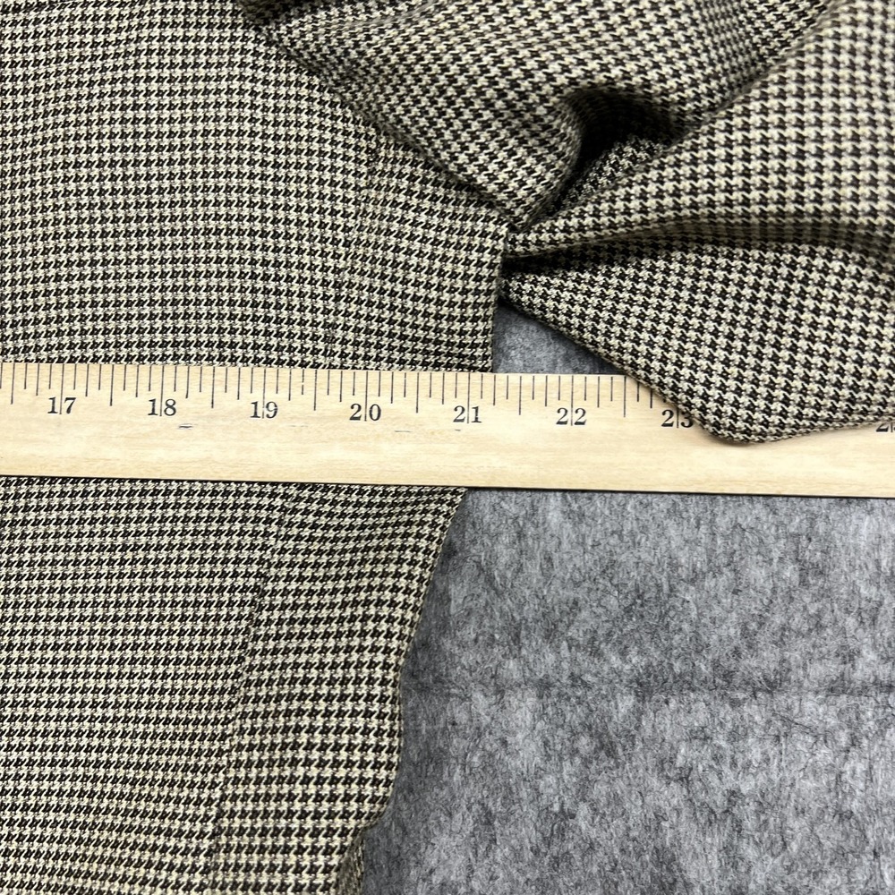 Jos‎ A Bank Blazer Mens 42S Beige Brown Houndstooth Silk Wool Sport Coat Jacket - Picture 11 of 16